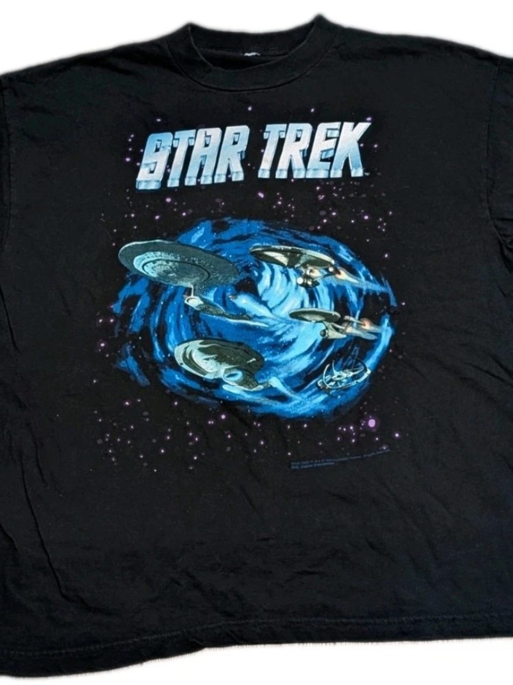 Vintage 1993 Star Trek Enterprise Deep Space Nine Graphic T-Shirt XL